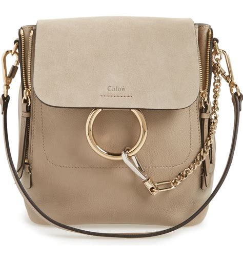 chloé small faye suede & leather backpack replica|chloe small tote bag.